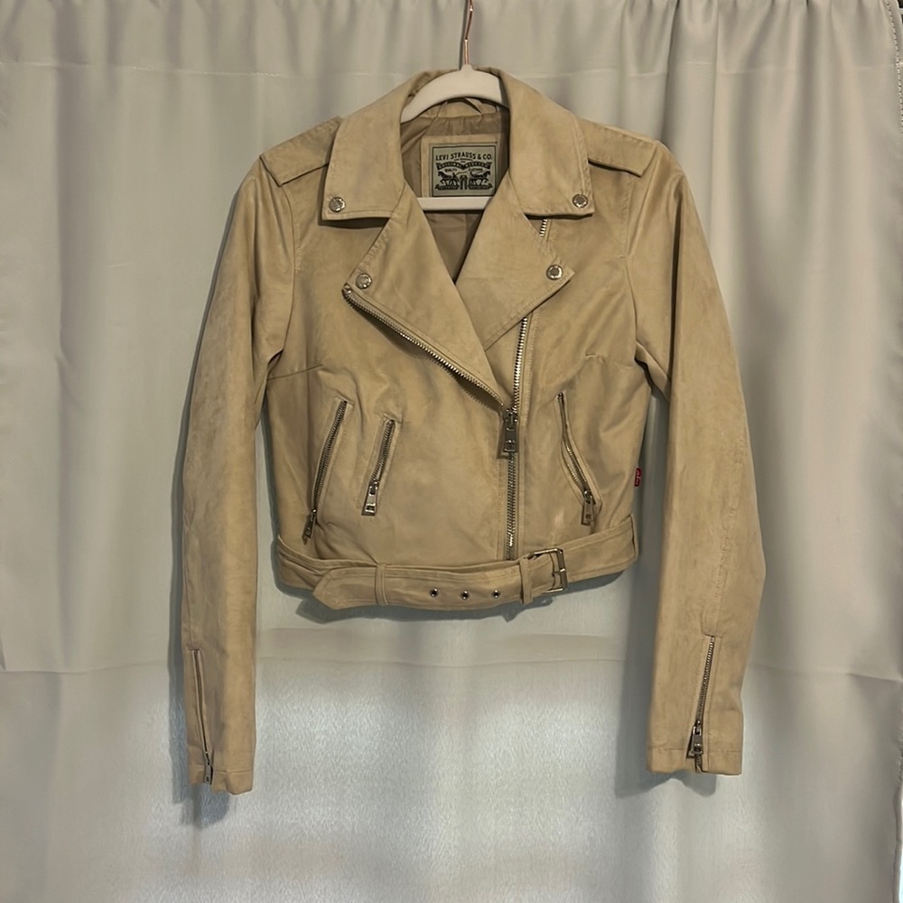 Levi’s faux suede moto jacket